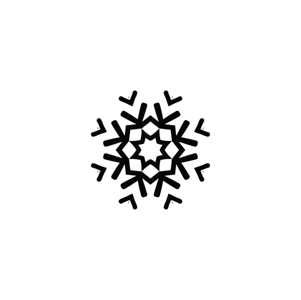 Artistieke Moderne Snowflake Patroon Achtergrond — Stockfoto