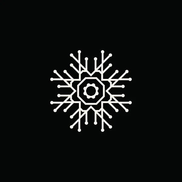 Καλλιτεχνική Σύγχρονη Χιονονιφάδα Φόντο Μοτίβο — Φωτογραφία Αρχείου