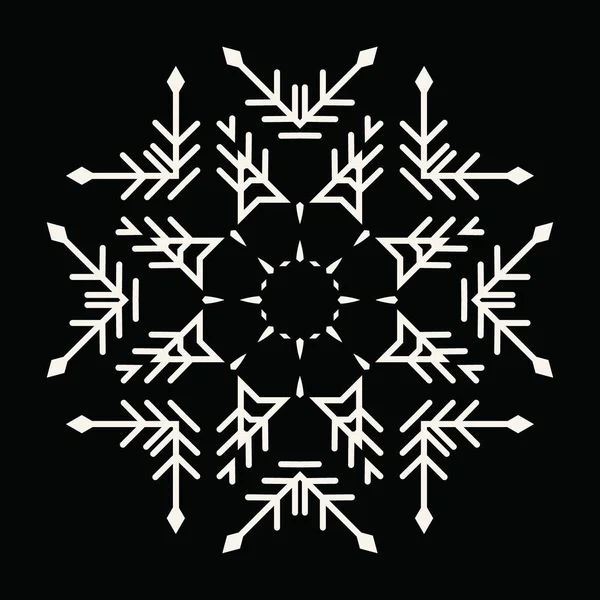 Artistic Modern Snowflake Pattern Background — Stock Photo, Image