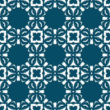 render mavi kaleydoskop soyut süsler arka plan