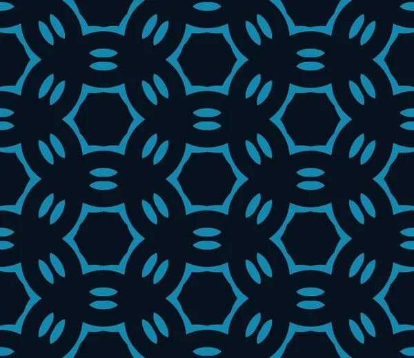 Sem Costura Geométrica Azul Preto Renderização Caleidoscópio Ornamentos Papel Parede — Fotografia de Stock