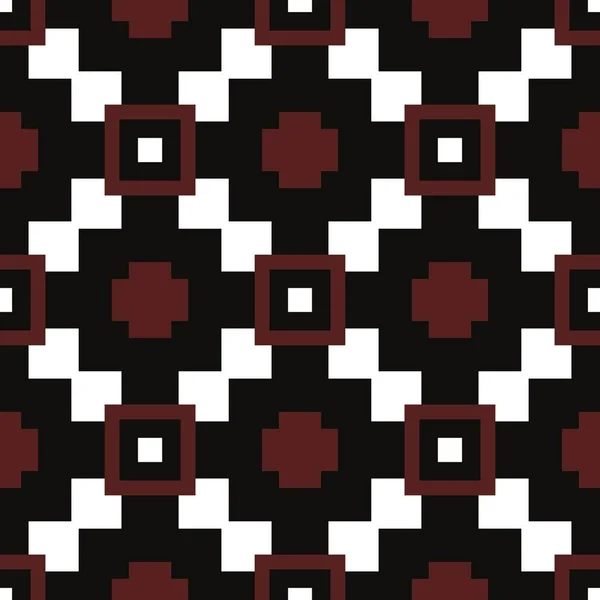 Marrom Abstrato Formas Geométricas Fundo Quadrados Pixels — Fotografia de Stock