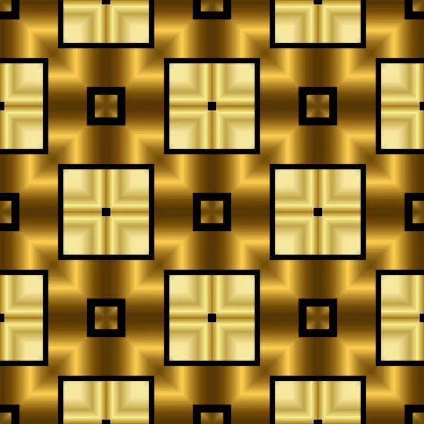 Abstraktní Moderní Geometrická Zlatá Vzorovaná Pozadí — Stock fotografie