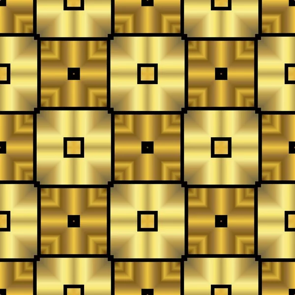 抽象的な近代的な幾何学的な黄金の模様の背景 — ストック写真