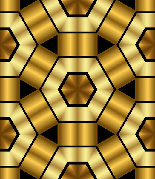 Abstrakt Modern Geometrisk Guldmönstrad Bakgrund — Stockfoto