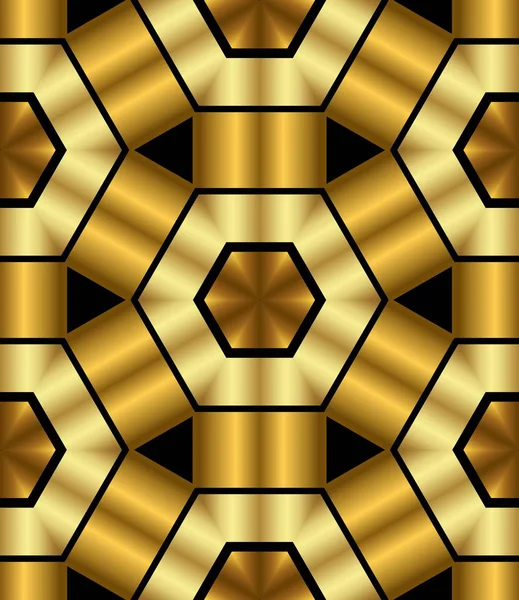 Abstrakte Moderne Geometrische Goldene Gemusterten Hintergrund — Stockfoto