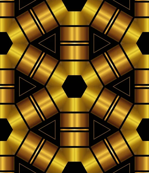 Abstrakcyjny Nowoczesny Geometryczny Złoty Wzór Tła — Zdjęcie stockowe