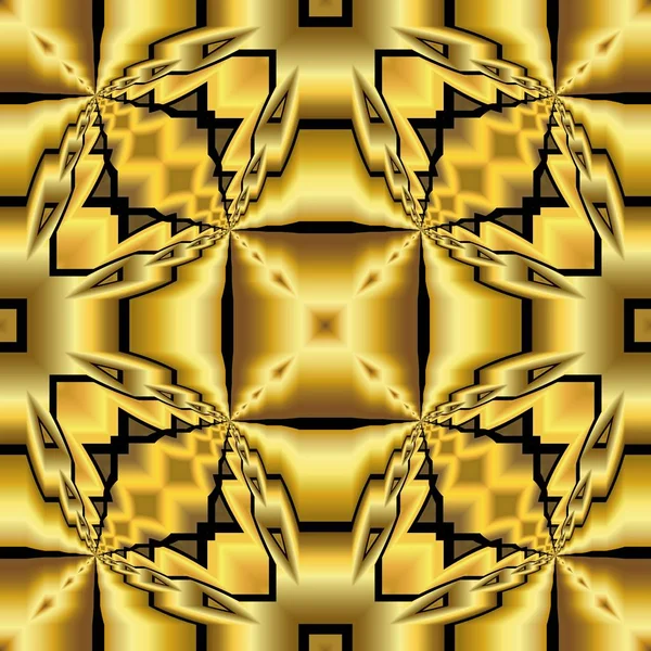 Abstrakt Modern Geometrisk Guldmönstrad Bakgrund — Stockfoto