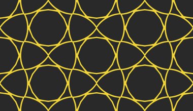 Siyah ve sarı modern soyut desen arka plan