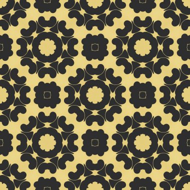 Siyah ve sarı modern soyut desen arka plan