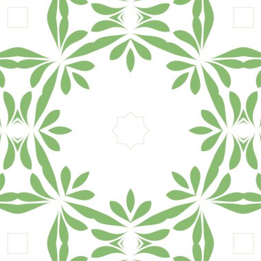 Modern soyut desen arka plan beyaz ve yeşil