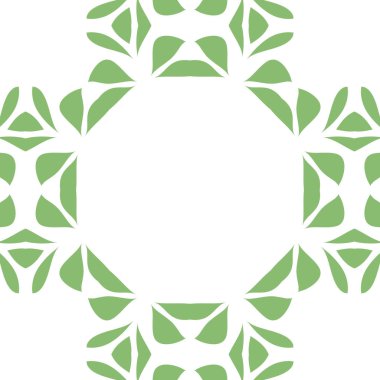 Modern soyut desen arka plan beyaz ve yeşil