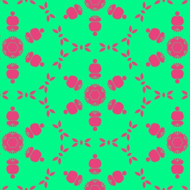 Modern soyut desen arka plan pembe ve yeşil