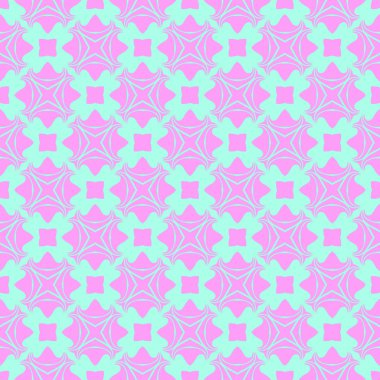 Pembe ve açık mavi renklerde modern soyut desen