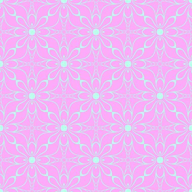 Pembe ve açık mavi renklerde modern soyut desen