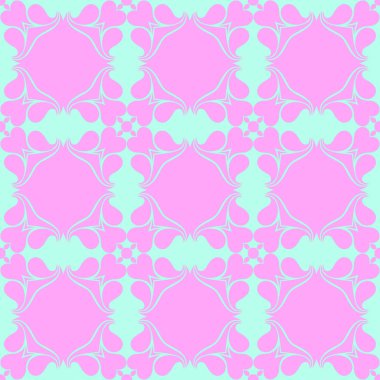 Pembe ve açık mavi renklerde modern soyut desen