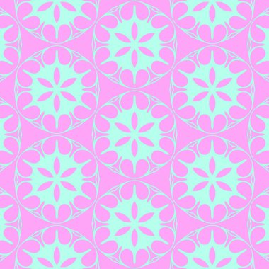 Pembe ve açık mavi renklerde modern soyut desen