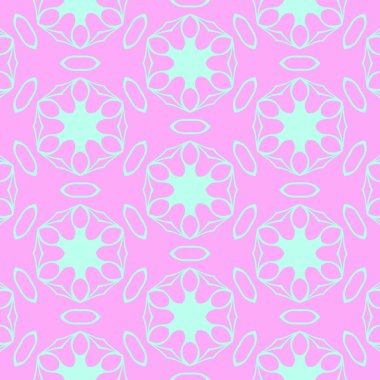 Pembe ve açık mavi renklerde modern soyut desen