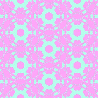 Pembe ve açık mavi renklerde modern soyut desen