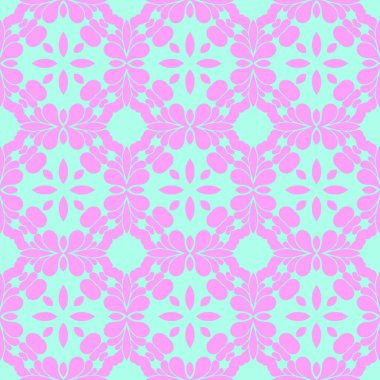 Pembe ve açık mavi renklerde modern soyut desen