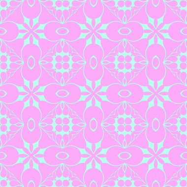 Pembe ve açık mavi renklerde modern soyut desen