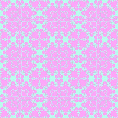 Pembe ve açık mavi renklerde modern soyut desen