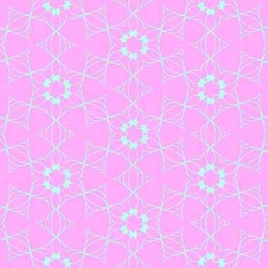 Pembe ve açık mavi renklerde modern soyut desen