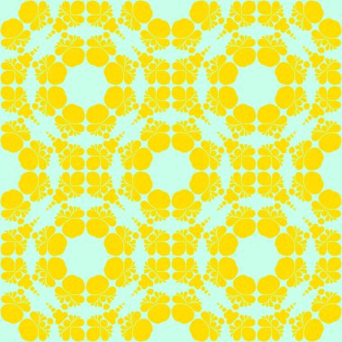 Sarı ve açık yeşil renklerde modern soyut desen