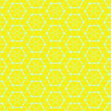 Sarı ve açık yeşil renklerde modern soyut desen