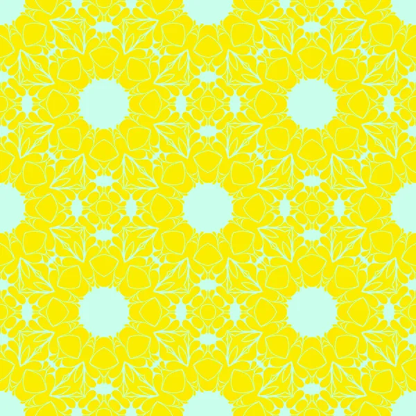 黄色と明るい緑色の現代の抽象パターン — ストック写真