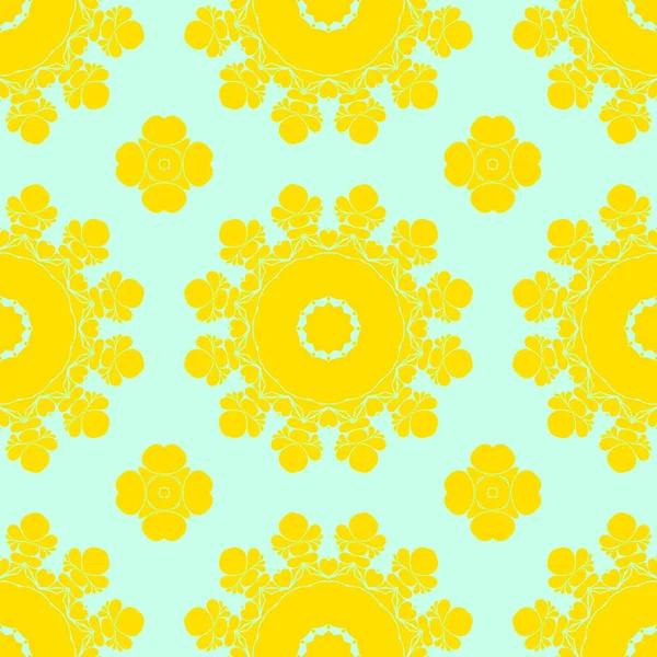 黄色と明るい緑色の現代の抽象パターン — ストック写真