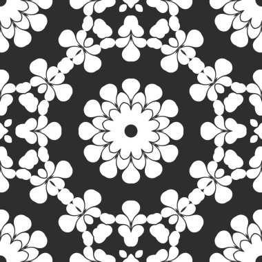 Siyah ve beyaz süs arka plan