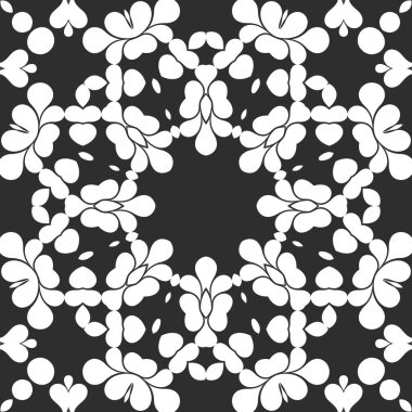 Siyah ve beyaz süs arka plan