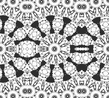 Siyah ve beyaz süs arka plan