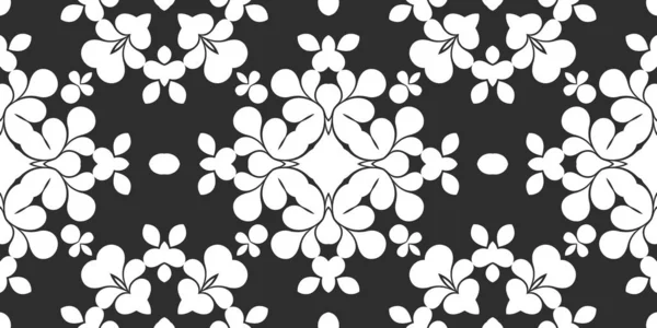 Black White Abstract Ornamental Background — Stock Photo, Image