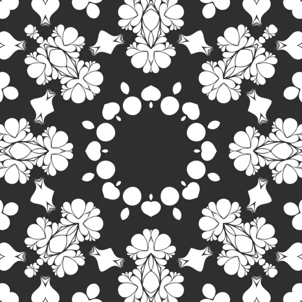 Black White Abstract Ornamental Background — Stock Photo, Image