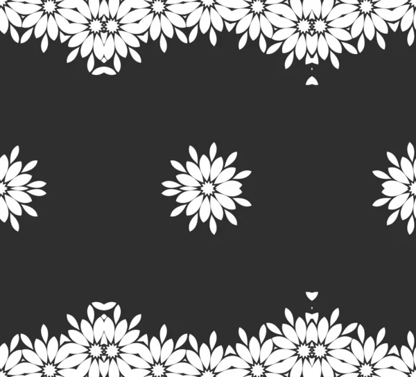 Fondo Ornamental Abstracto Blanco Negro — Foto de Stock