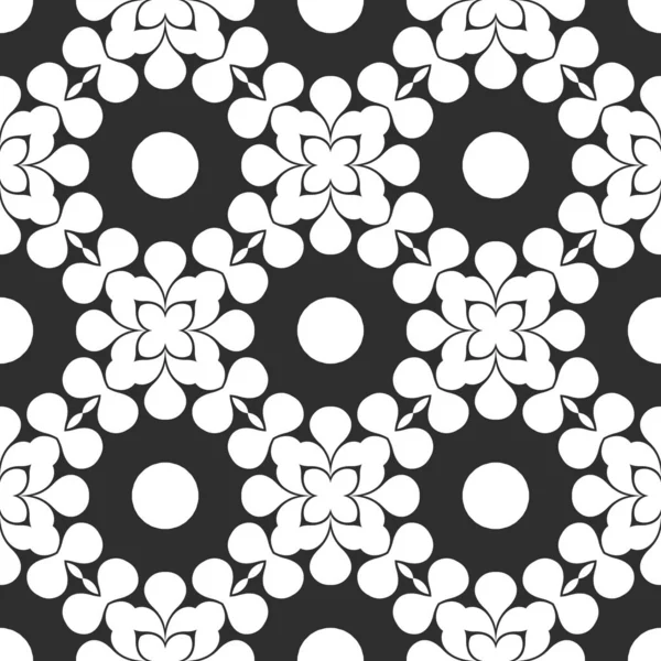 Black White Abstract Seamless Background — Stock Photo, Image