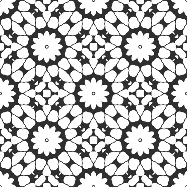 Black White Abstract Seamless Background — Stock Photo, Image