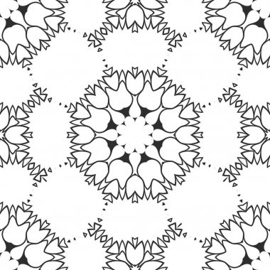 Siyah ve beyaz süs arka plan