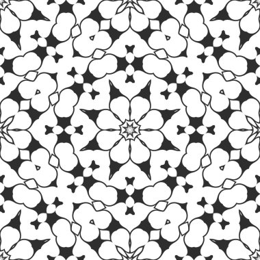 Siyah ve beyaz süs arka plan