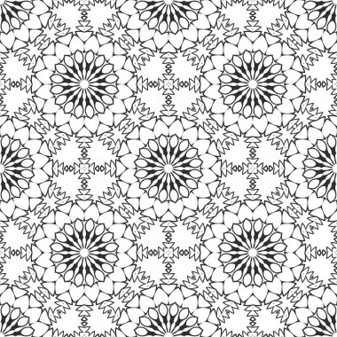 Siyah ve beyaz süs arka plan