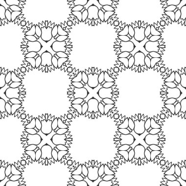 Siyah ve beyaz süs arka plan