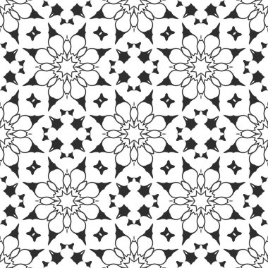 Siyah ve beyaz süs arka plan