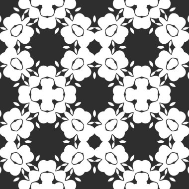 Siyah ve beyaz süs arka plan