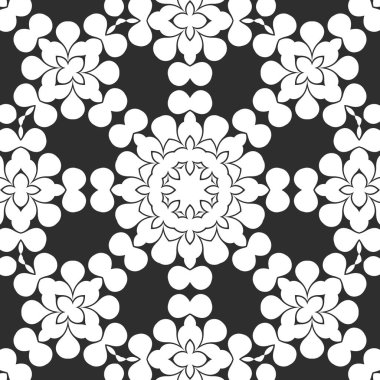 Siyah ve beyaz süs arka plan