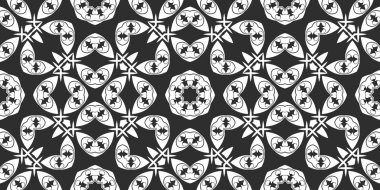 Siyah ve beyaz süs arka plan