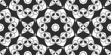 Siyah ve beyaz süs arka plan