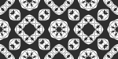 Siyah ve beyaz süs arka plan