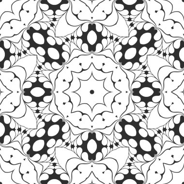 Siyah ve beyaz süs arka plan